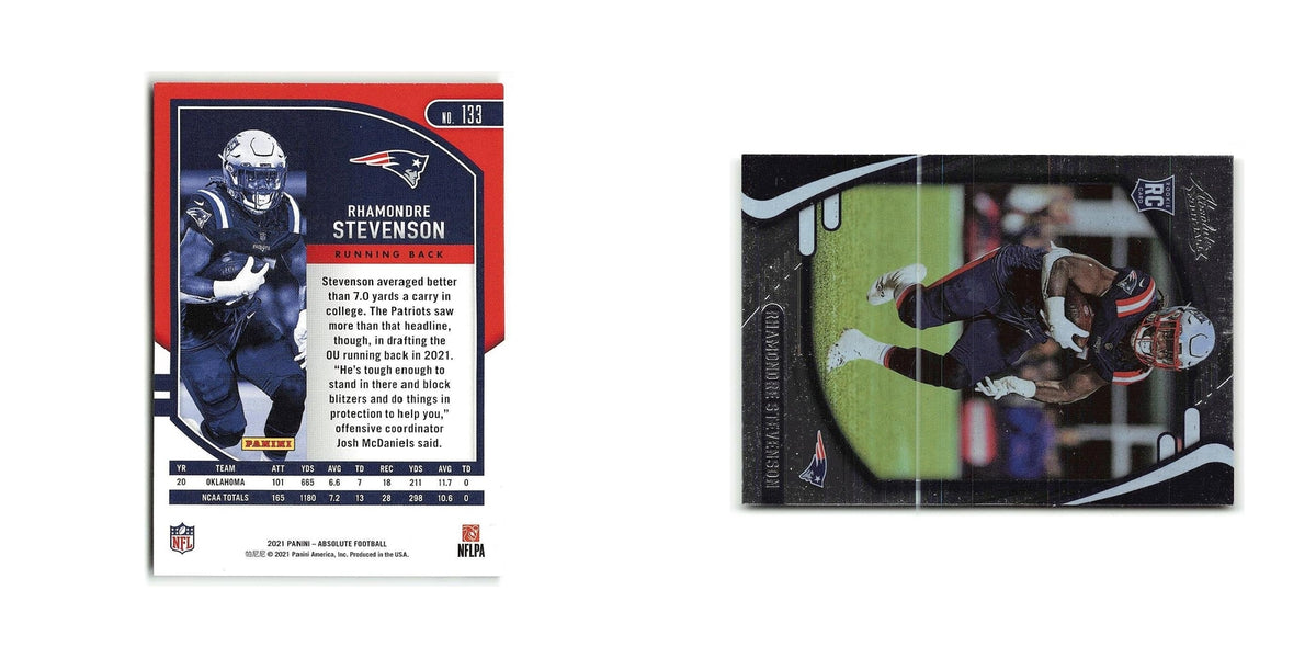 Rhamondre Stevenson Rookie 2021 Panini Absolute #133 New England Patriots NM