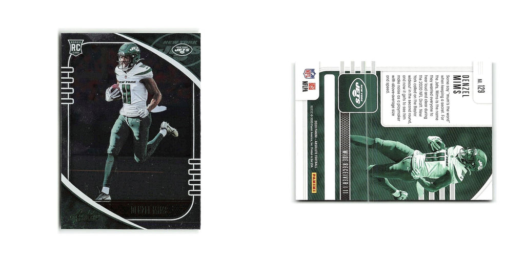 Denzel Mims Rookie 2020 Panini Absolute Green #129 New York Jets NM