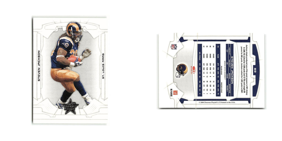 Steven Jackson 2008 Donruss Rookies & Stars #89 St. Louis Rams Football Card NM