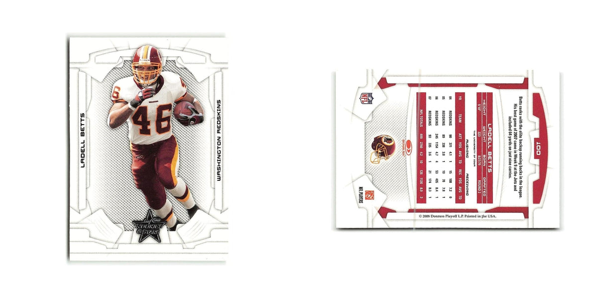 Ladell Betts 2008 Donruss Rookies & Stars #100 Washington Redskins NM