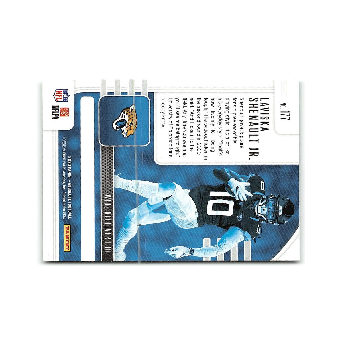 Laviska Shenault Jr. Rookie 2020 Panini Absolute Green #177 Jaguars NM