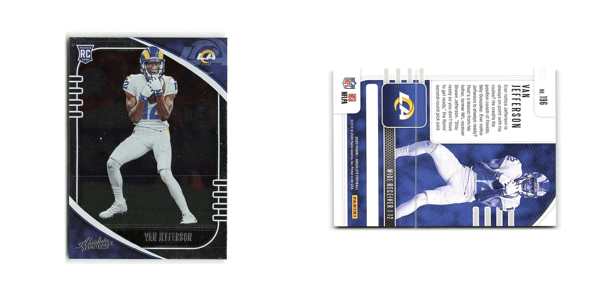 Van Jefferson Rookie 2020 Panini Absolute #196 Los Angeles Rams Football Card NM