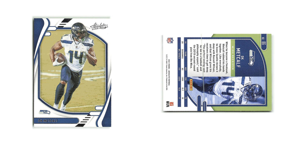 DK Metcalf 2021 Panini Absolute #86 Seattle Seahawks Football Card NM