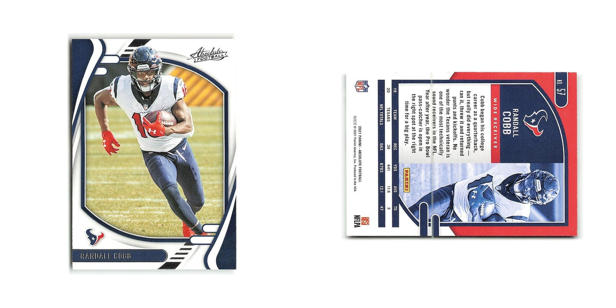 Randall Cobb 2021 Panini Absolute #57 Houston Texans Football Card NM