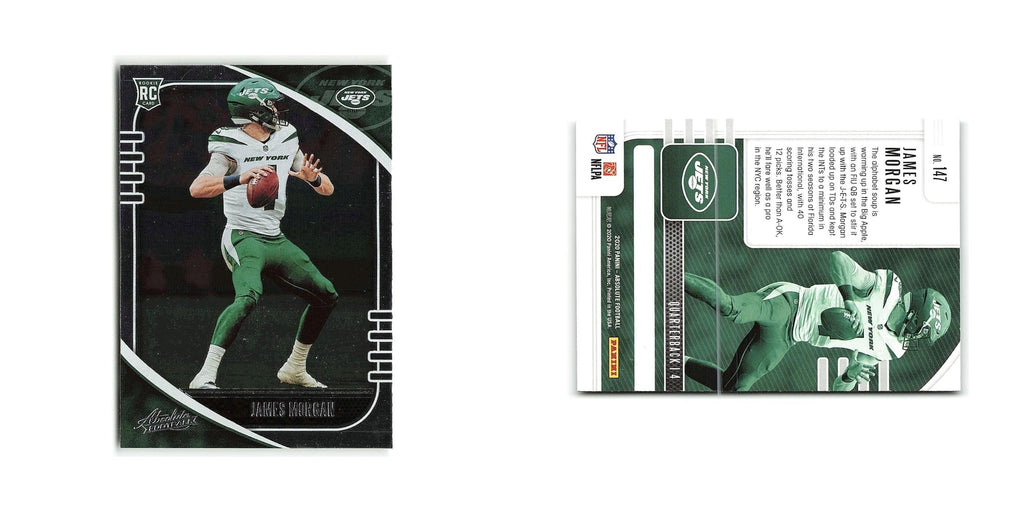 James Morgan Rookie 2020 Panini Absolute #147 New York Jets Football Card NM