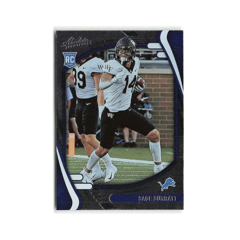 Sage Surratt Rookie 2021 Panini Absolute #196 Detroit Lions Football Card NM