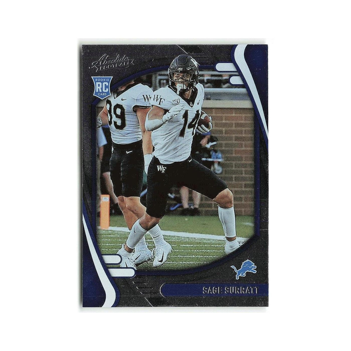 Sage Surratt Rookie 2021 Panini Absolute #196 Detroit Lions Football Card NM
