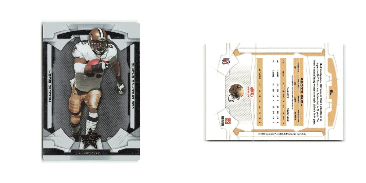Reggie Bush 2008 Donruss Rookies & Stars #61 New Orleans Saints Football Card NM
