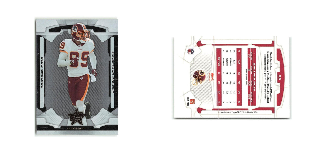 Santana Moss 2008 Donruss Rookies & Stars #99 Washington Redskins NM