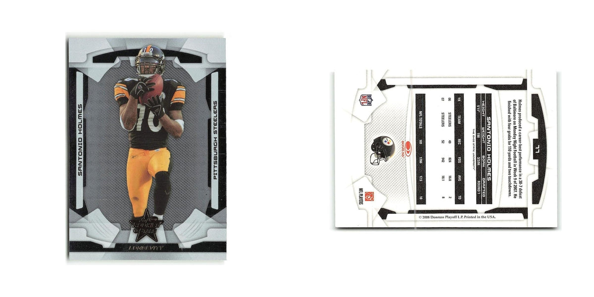 Santonio Holmes 2008 Donruss Rookies & Stars #77 Pittsburgh Steelers NM