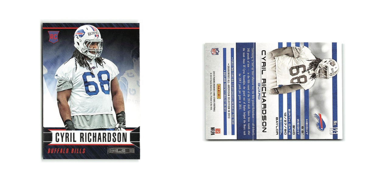 Cyril Richardson Rookie 2014 Panini Rookies & Stars #123 Buffalo Bills NM