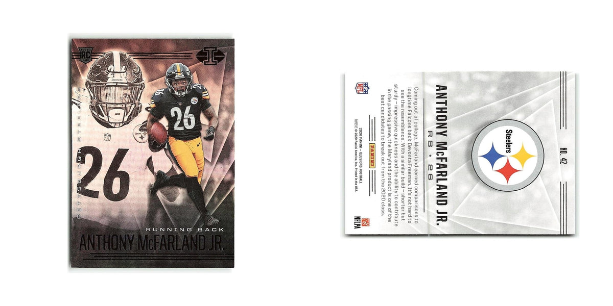 Anthony McFarland Jr. Rookie 2020 Panini Illusions #42 Pittsburgh Steelers NM
