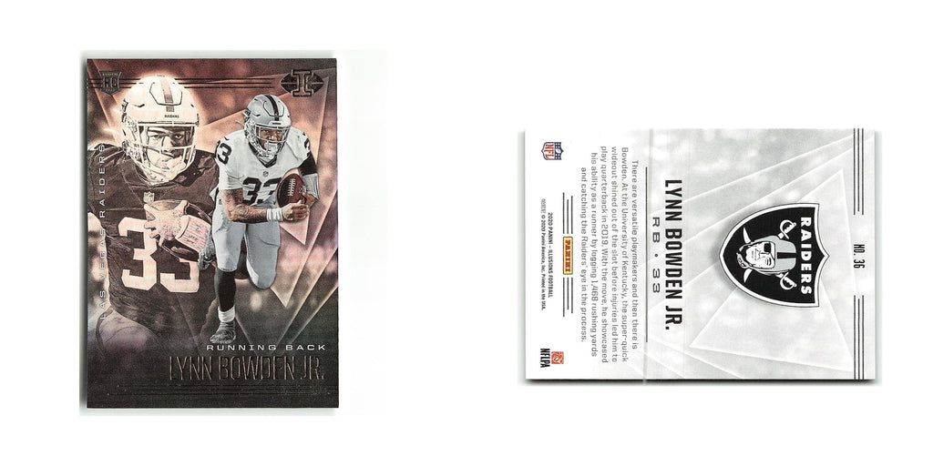 Lynn Bowden Jr. Rookie 2020 Panini Illusions #36 Las Vegas Raiders NM
