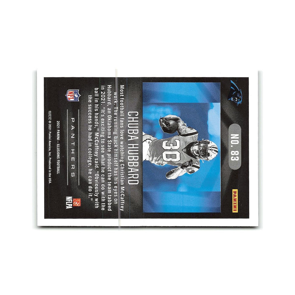 Chuba Hubbard Rookie 2021 Panini Illusions #83 Carolina Panthers NM