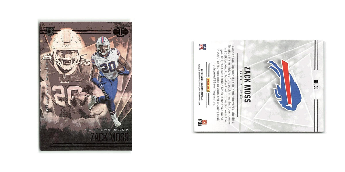 Zack Moss Rookie 2020 Panini Illusions #30 Buffalo Bills Football Card NM