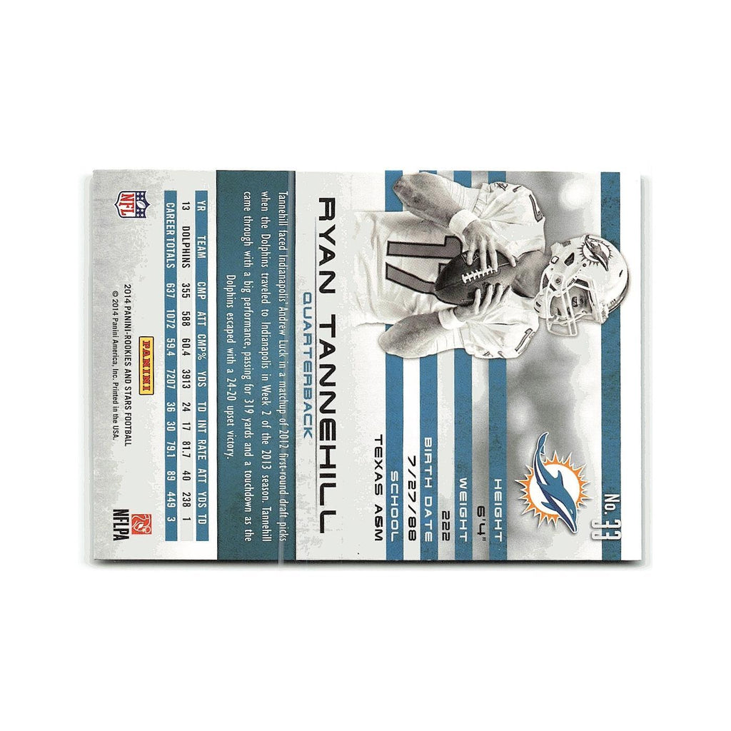 Ryan Tannehill 2014 Panini Rookies & Stars #33 Miami Dolphins Football Card NM