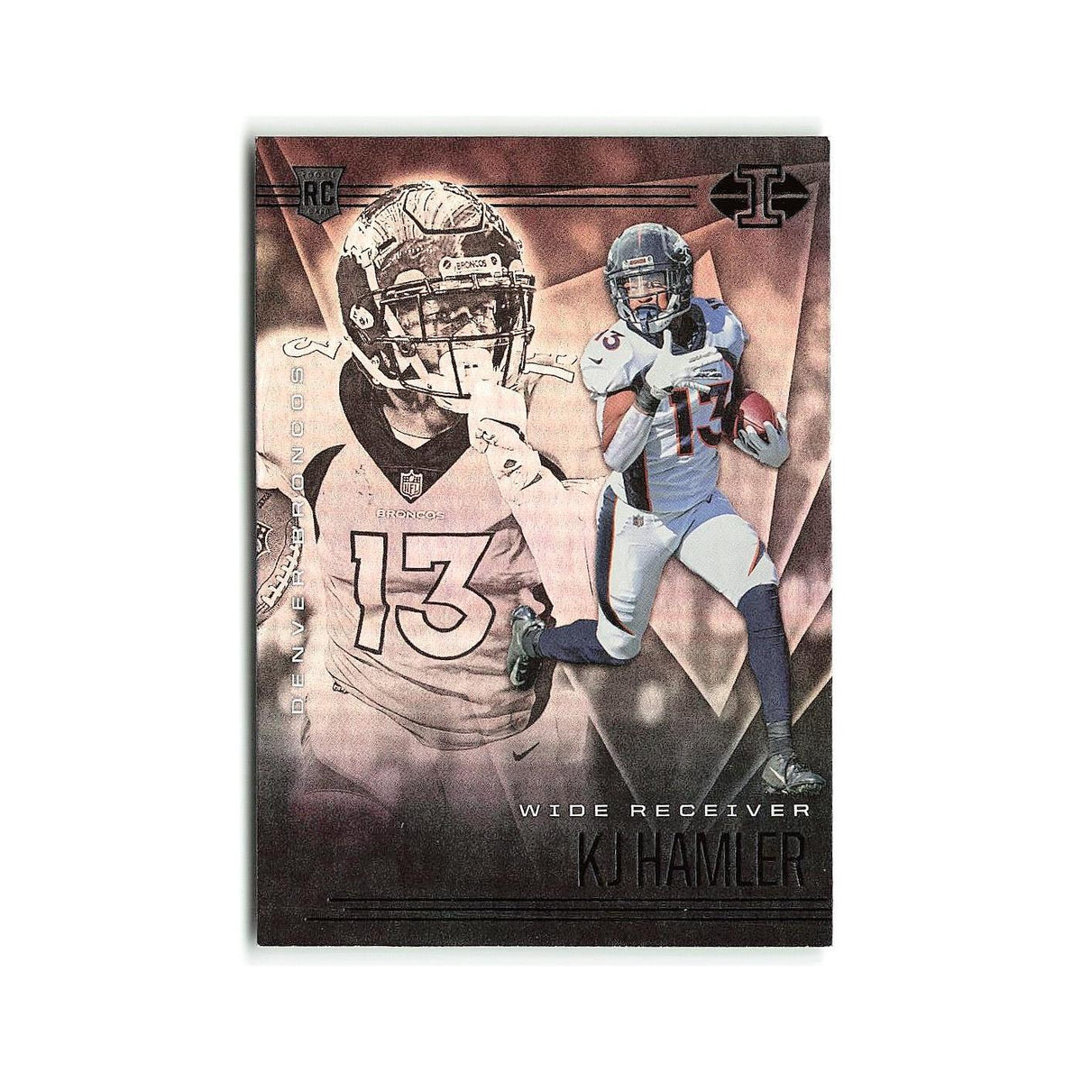 KJ Hamler Rookie 2020 Panini Illusions #28 Denver Broncos Football Card NM