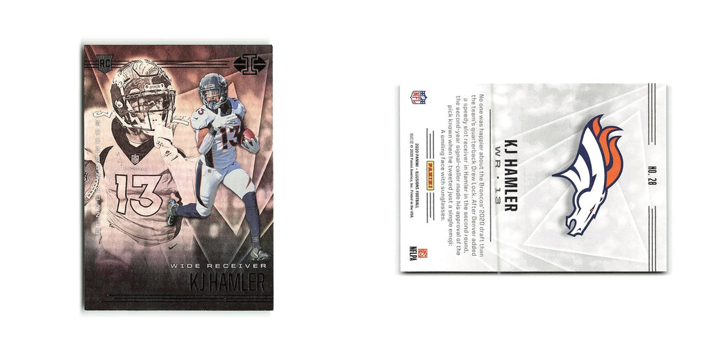 KJ Hamler Rookie 2020 Panini Illusions #28 Denver Broncos Football Card NM