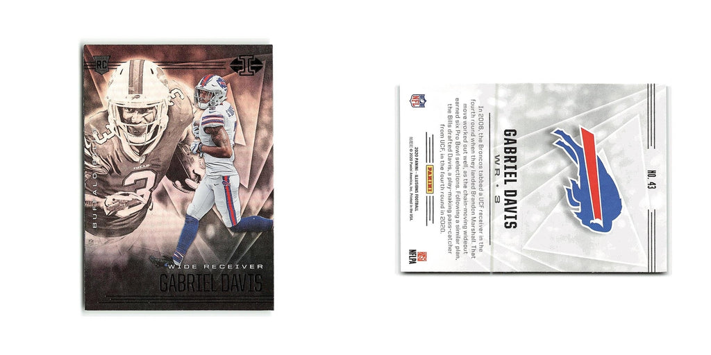 Gabriel Davis Rookie 2020 Panini Illusions #43 Buffalo Bills Football Card NM