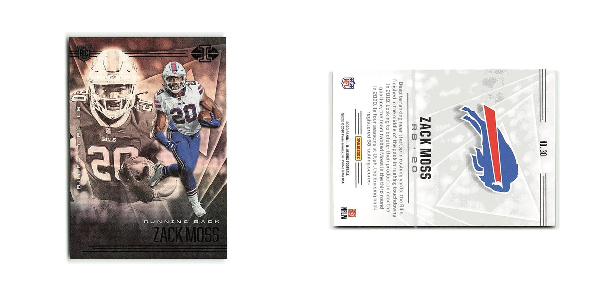 Zack Moss 2020 Panini Illusions #30 Buffalo Bills Football Card NM