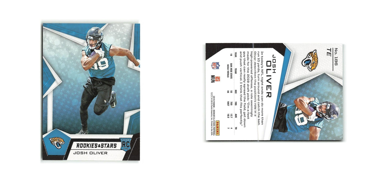 Josh Oliver Rookie 2019 Panini Rookies & Stars #186 Jacksonville Jaguars NM