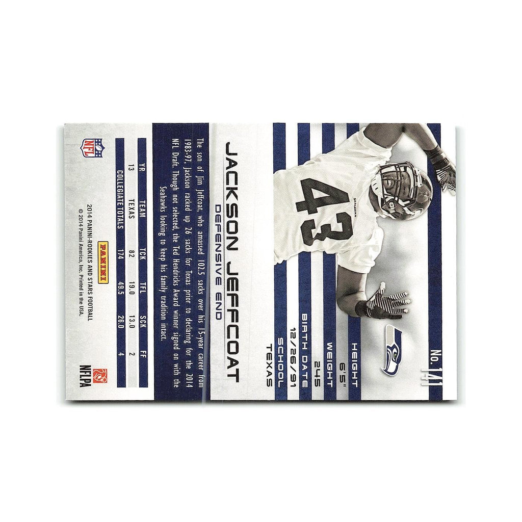 Jackson Jeffcoat Rookie 2014 Panini Rookies & Stars #141 Seattle Seahawks NM