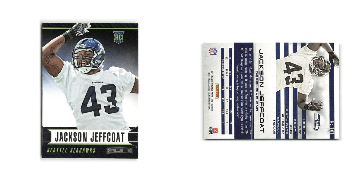 Jackson Jeffcoat Rookie 2014 Panini Rookies & Stars #141 Seattle Seahawks NM