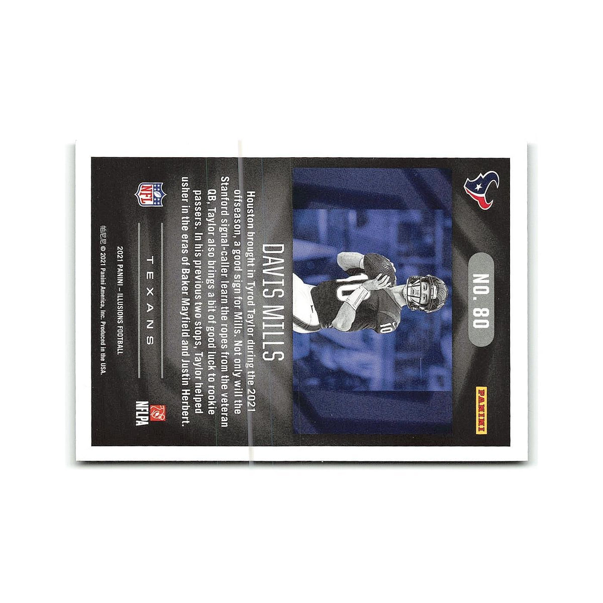 Davis Mills Rookie 2021 Panini Illusions #80 Houston Texans Football Card NM