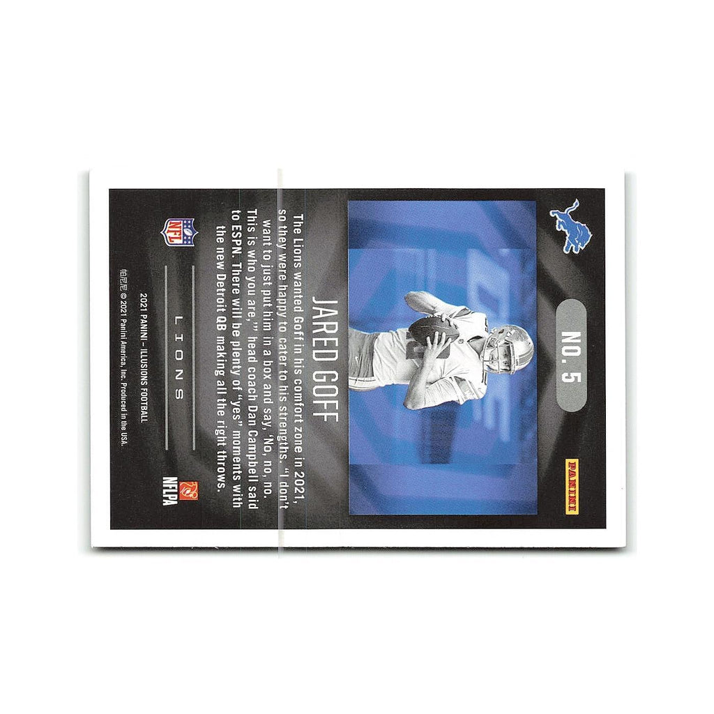 Jared Goff 2021 Panini Illusions #5 Detroit Lions Football Card NM