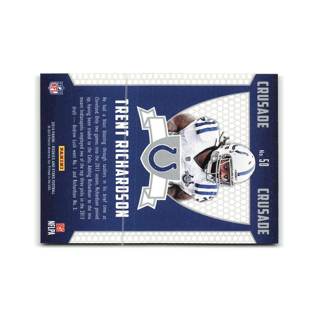 Trent Richardson 2014 Panini Rookies & Stars Crusade Blue #50 Colts NM