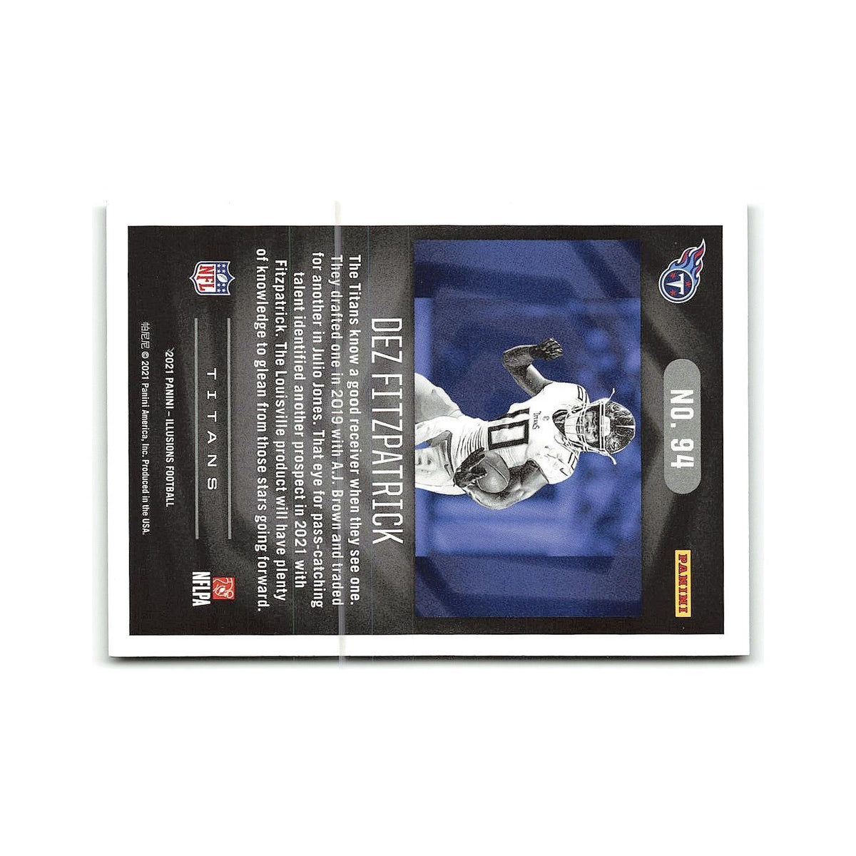Dez Fitzpatrick Rookie 2021 Panini Illusions #94 Tennessee Titans NM