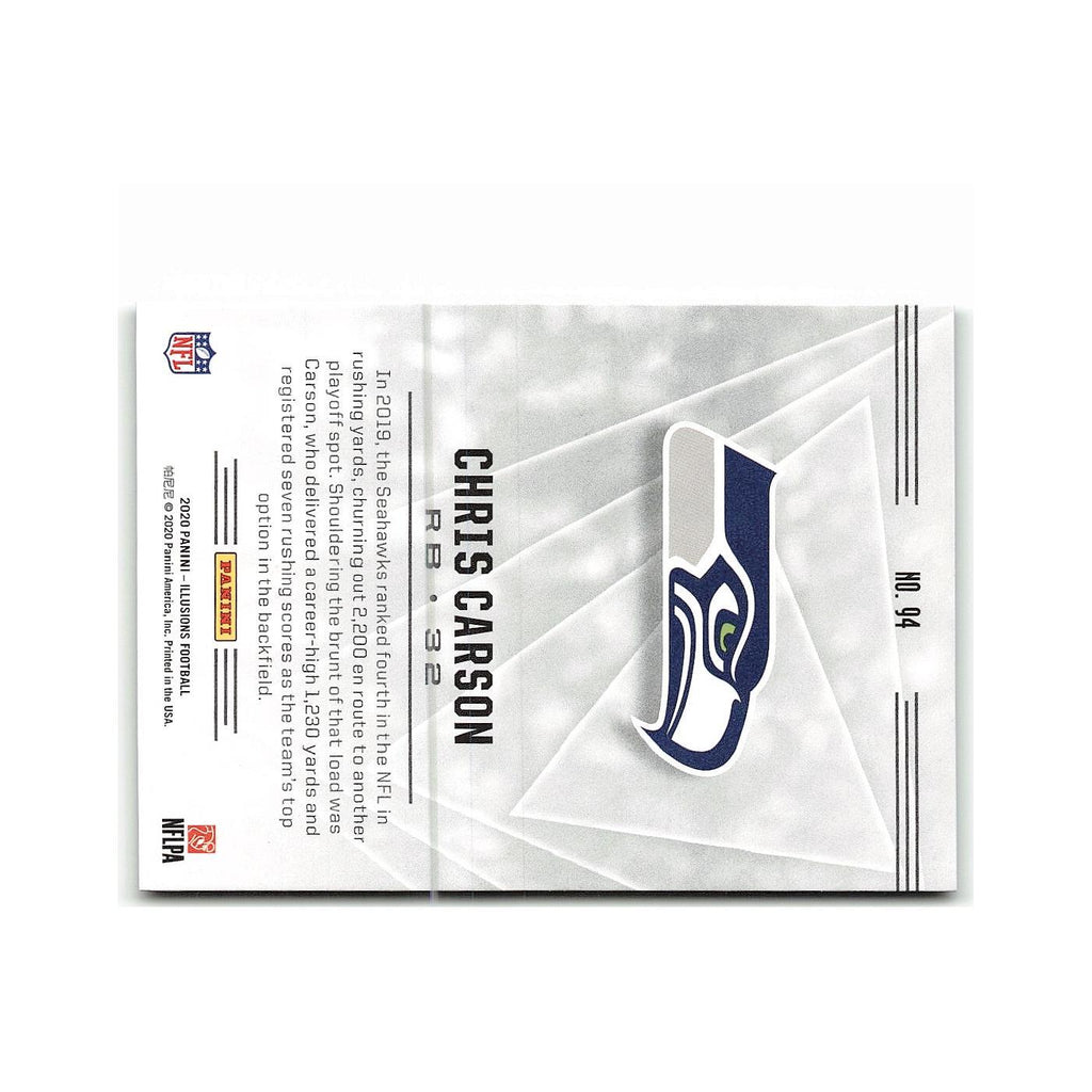Chris Carson 2020 Panini Illusions #94 Seattle Seahawks Football Card NM
