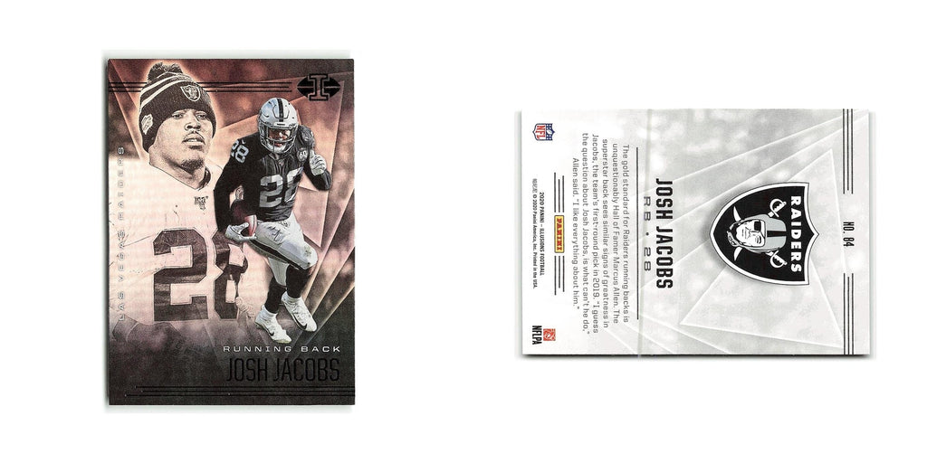 Josh Jacobs 2020 Panini Illusions #84 Las Vegas Raiders Football Card NM