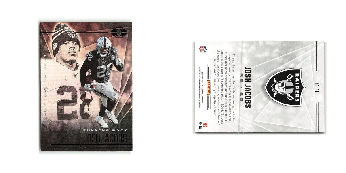 Josh Jacobs 2020 Panini Illusions #84 Las Vegas Raiders Football Card NM