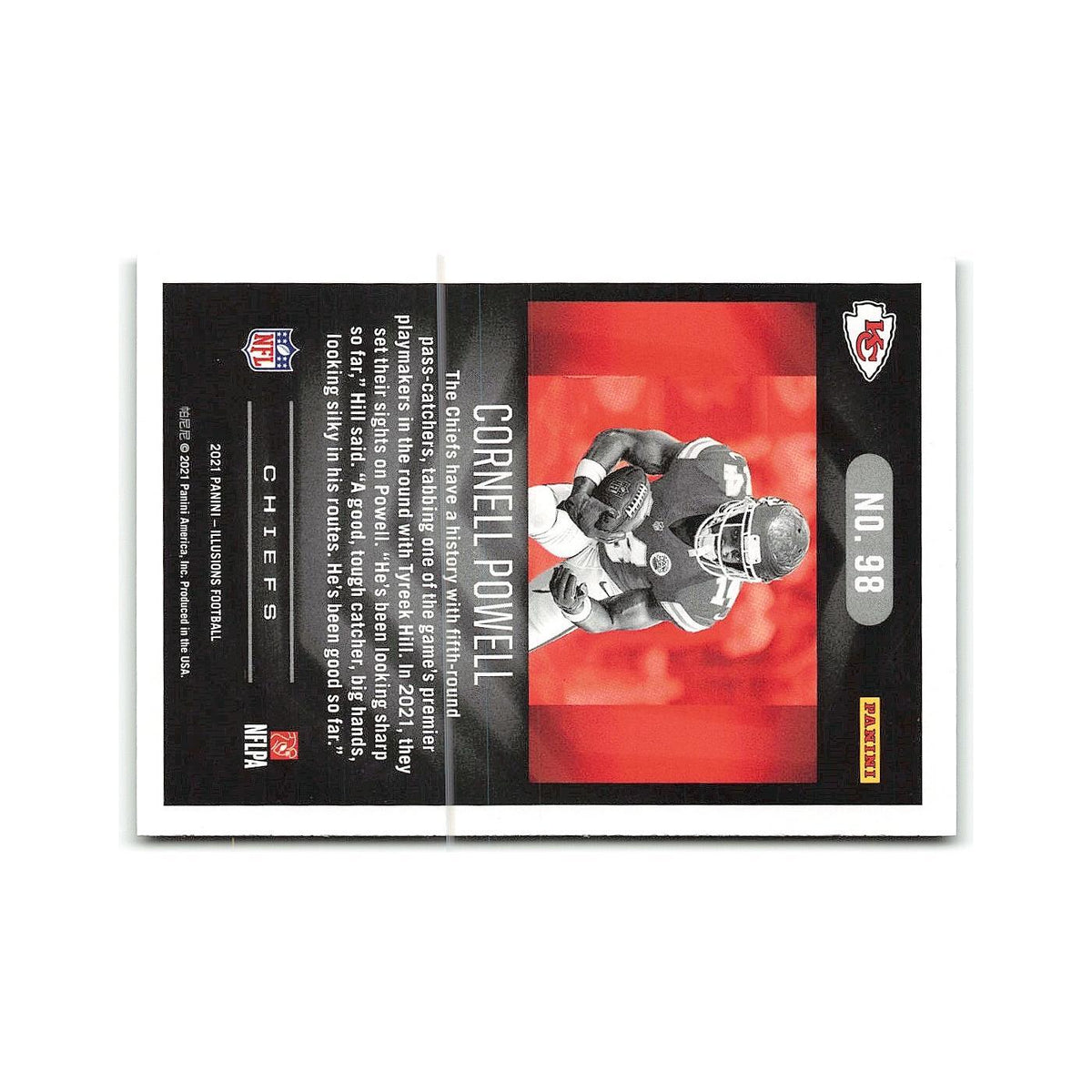 Cornell Powell Rookie 2021 Panini Illusions #98 Kansas City Chiefs NM