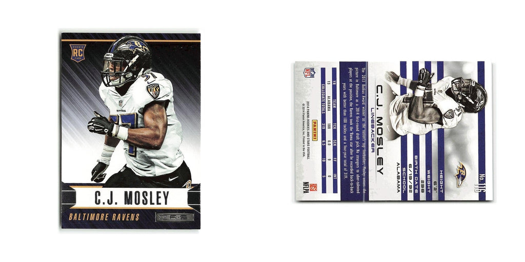 C.J. Mosley Rookie 2014 Panini Rookies & Stars #116 Baltimore Ravens NM