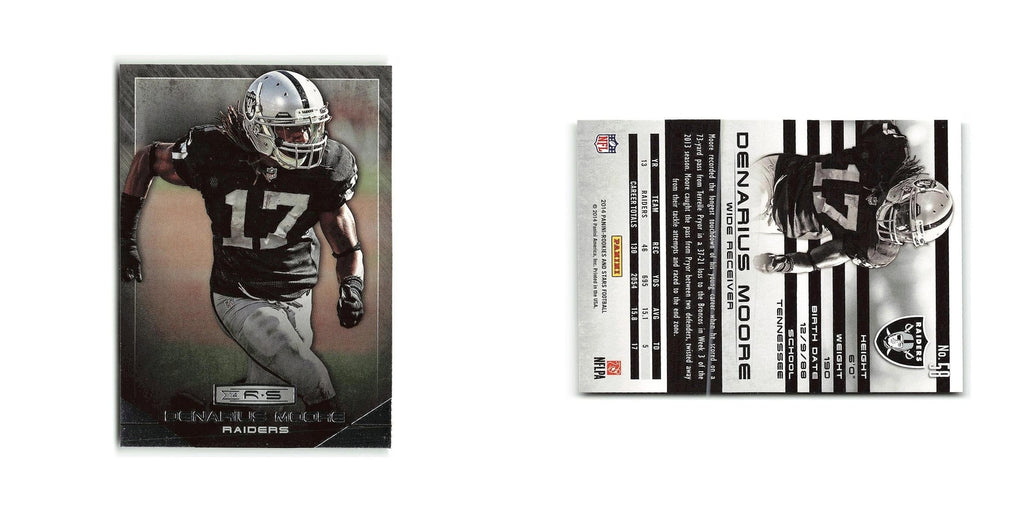 Denarius Moore 2014 Panini Rookies & Stars #58 Oakland Raiders Football Card NM