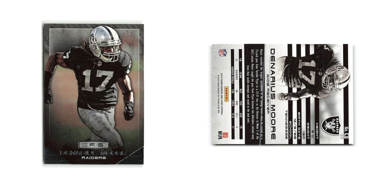 Denarius Moore 2014 Panini Rookies & Stars #58 Oakland Raiders Football Card NM