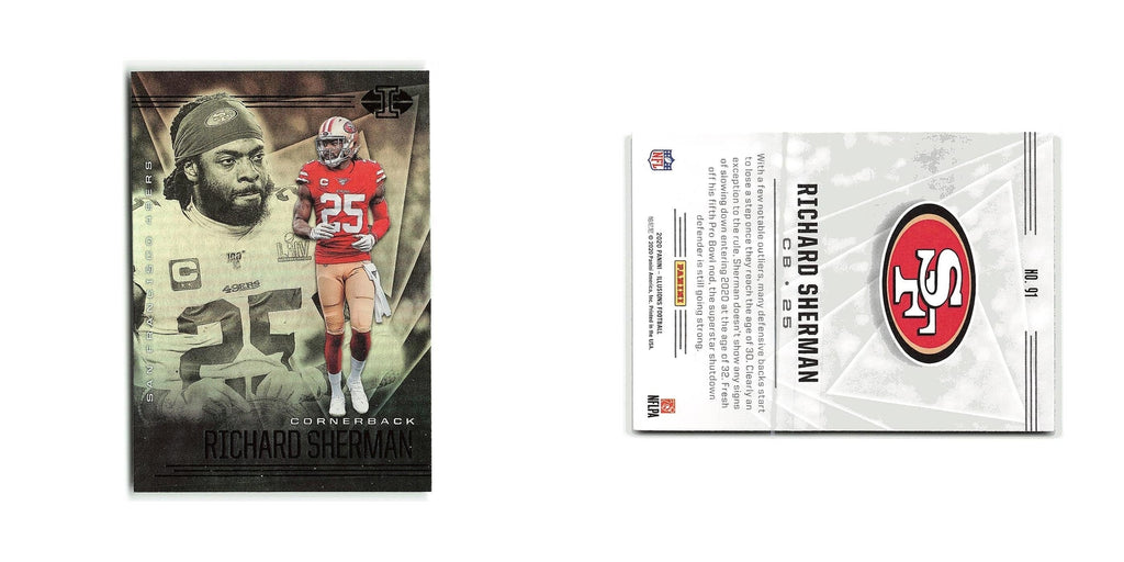Richard Sherman 2020 Panini Illusions #91 San Francisco 49ers Football Card NM