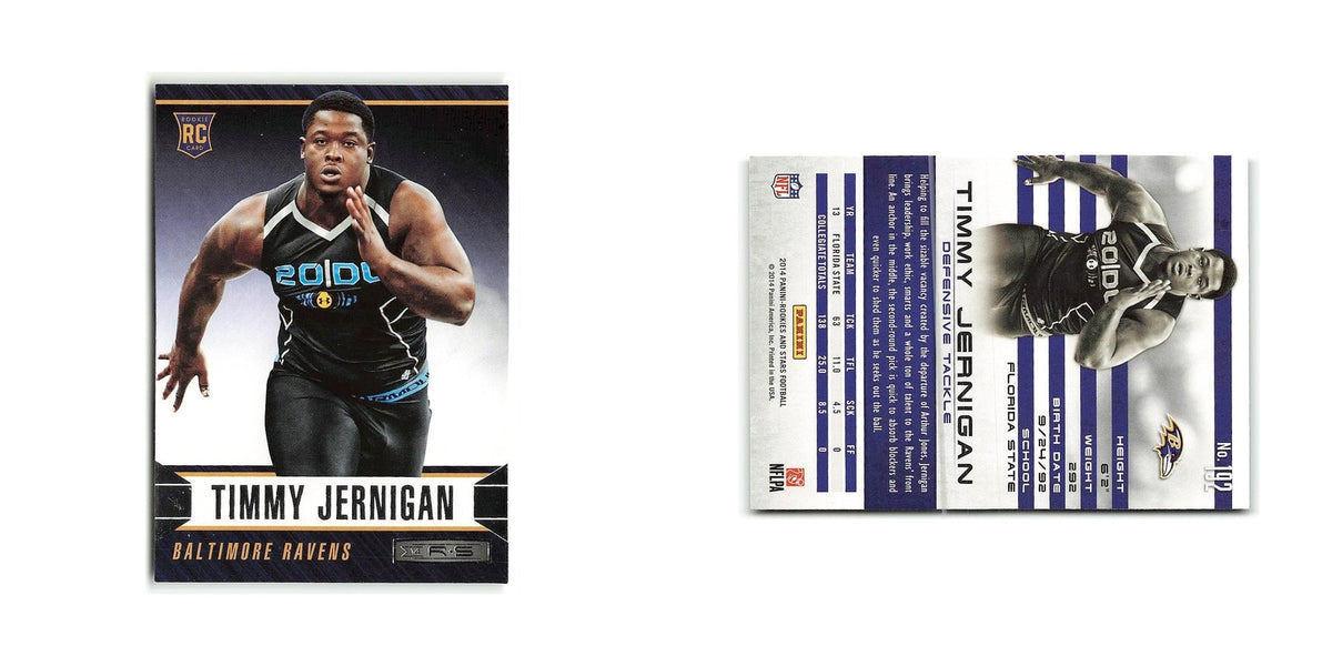 Timmy Jernigan Rookie 2014 Panini Rookies & Stars #192 Baltimore Ravens NM