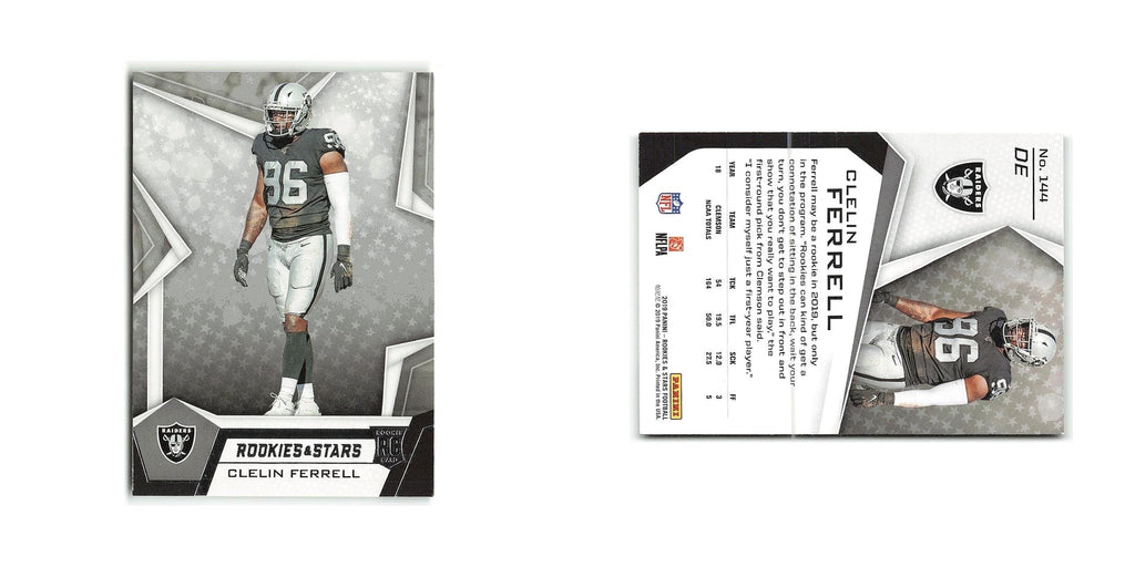 Clelin Ferrell Rookie 2019 Panini Rookies & Stars #144 Oakland Raiders NM