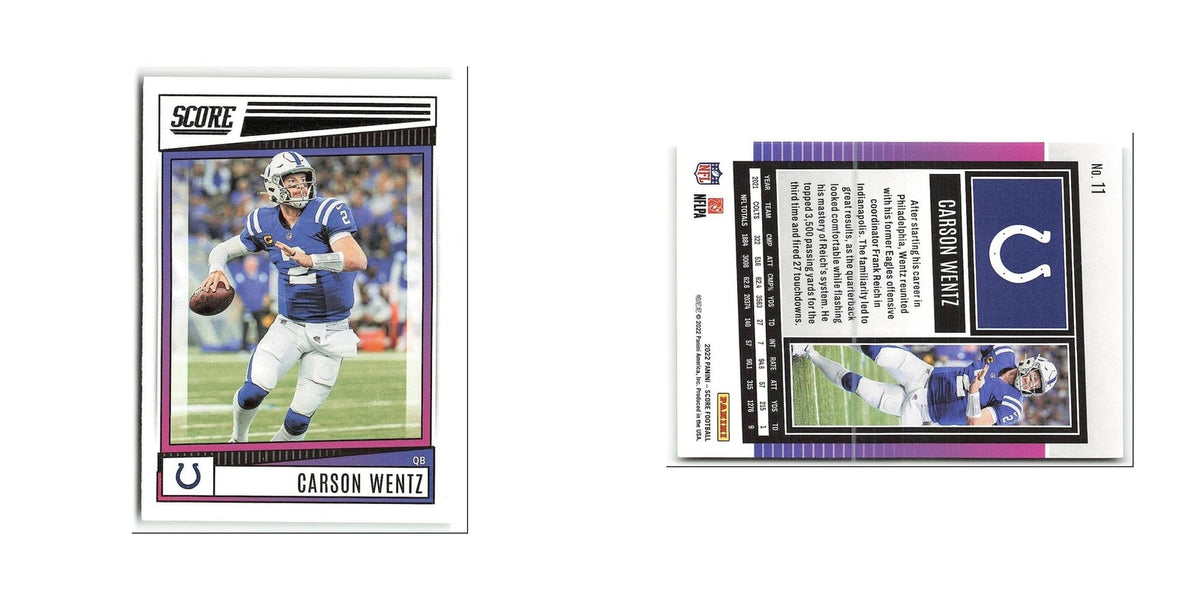 Carson Wentz 2022 Score #11 Indianapolis Colts Football Card NM