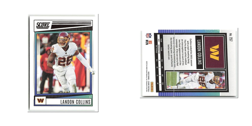 Landon Collins 2022 Score #257 Washington Commanders Football Card NM