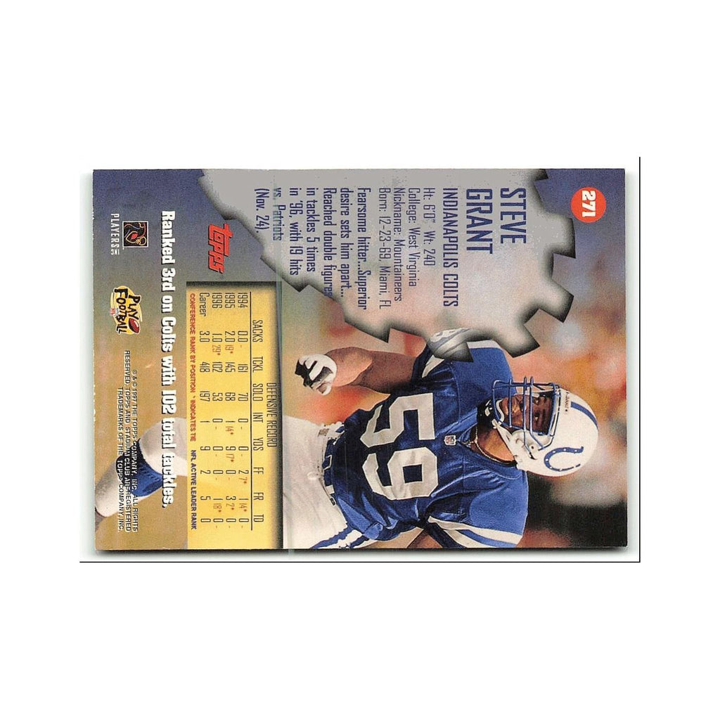 Steve Grant 1997 Topps Stadium Club #271 Indianapolis Colts Football Card NM