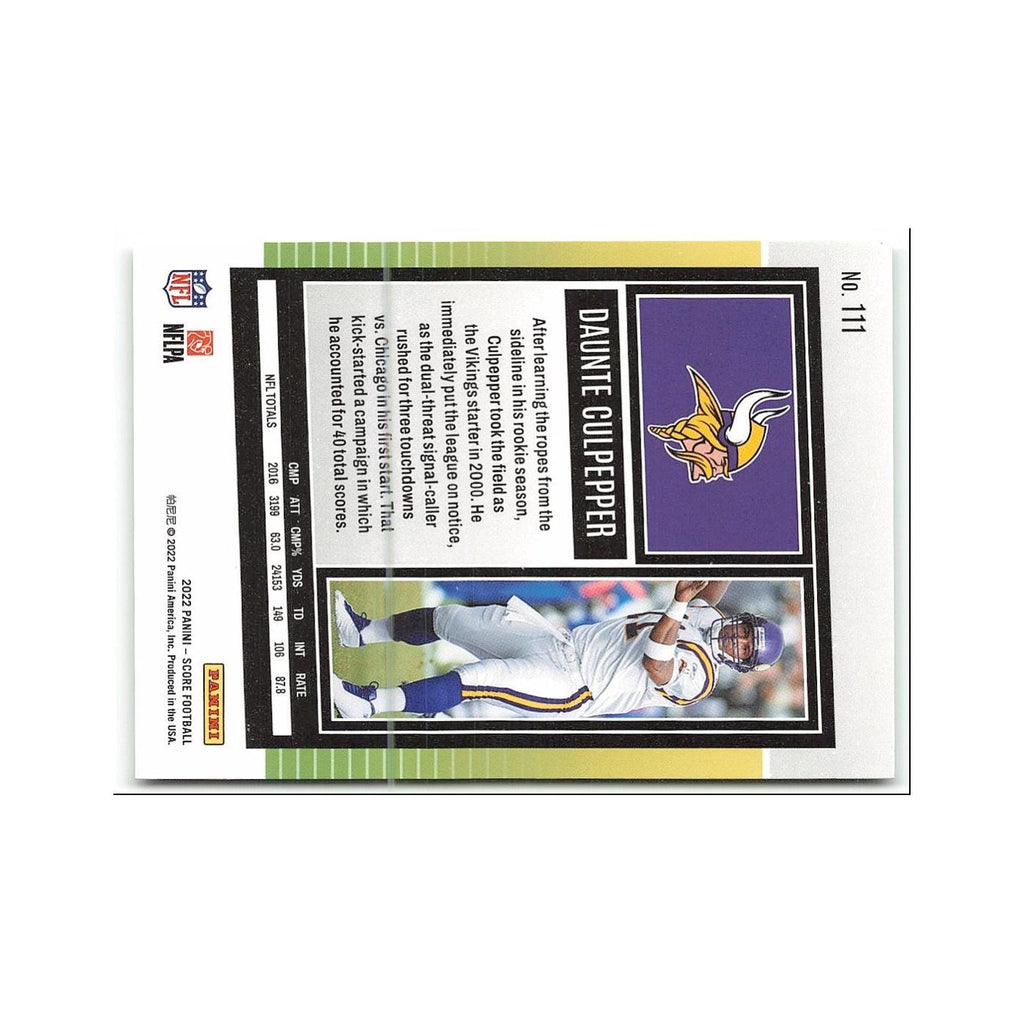 Daunte Culpepper 2022 Score #111 Minnesota Vikings Football Card NM