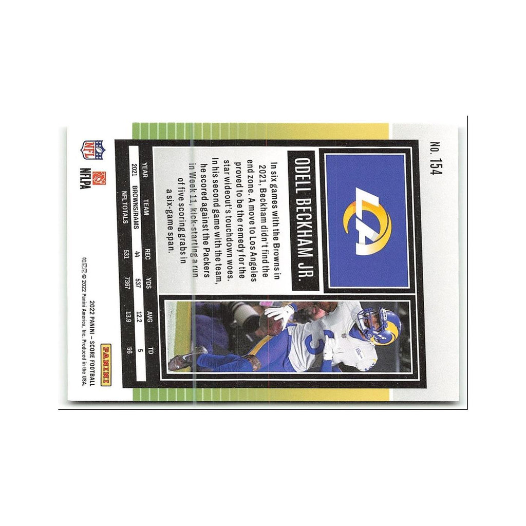 Odell Beckham Jr. 2022 Score #154 Los Angeles Rams Football Card NM