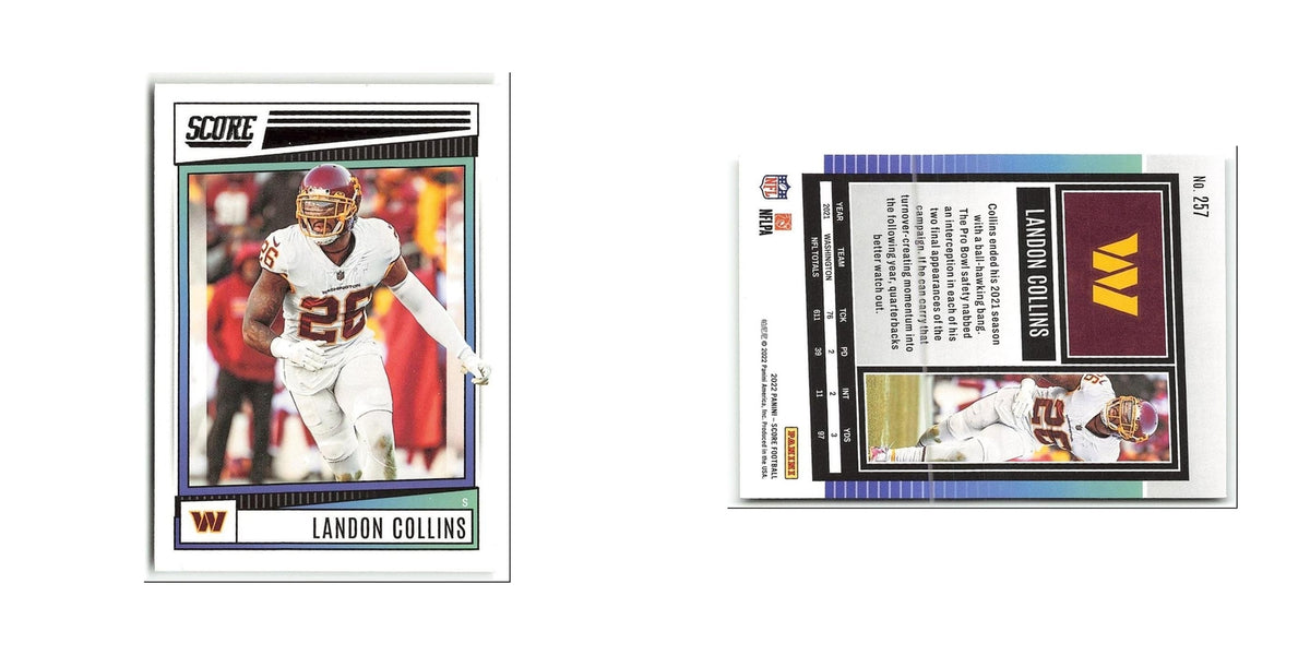 Landon Collins 2022 Score #257 Washington Commanders Football Card NM