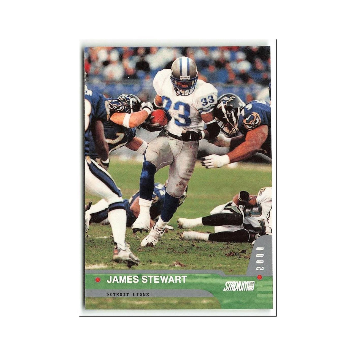 James Stewart 2000 Stadium Club #79 Detroit Lions Football Card NM