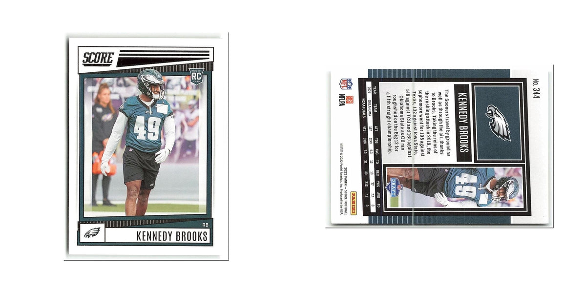 Kennedy Brooks Rookie 2022 Score #344 Philadelphia Eagles Football Card NM