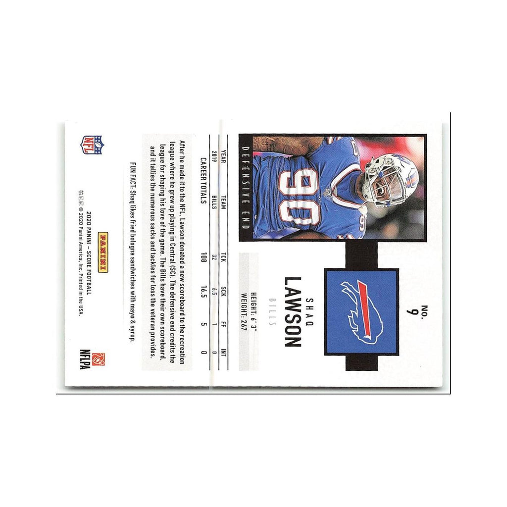 Shaq Lawson 2020 Score #9 Buffalo Bills Football Card NM